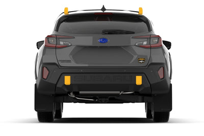 Rally Armor 24-25 Subaru Crosstrek (Wilderness Only) Black UR Mud Flap W/Red Logo - No Drilling Req
