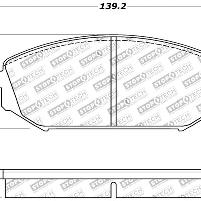 StopTech Sport Brake Pads w/Shims and Hardware - Front