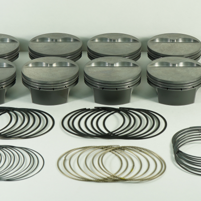 Mahle MS Piston Set SBC 410ci 4.040in Bore 4.000in Stroke 6.0in Rod .927 Pin -5cc 11.8 CR Set of 8