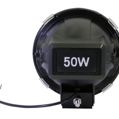 ANZO Hid Off Road Light Universal 50 Watt 7in HID Off Road Fog Light w/ ANZO USA Red bezel