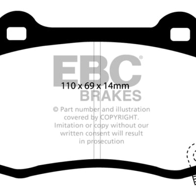 EBC 04-05 Cadillac CTS-V 5.7 Bluestuff Rear Brake Pads