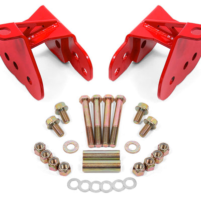 BMR 64-72 Chevy Chevelle Rear Control Arm Relocation Brackets - Red