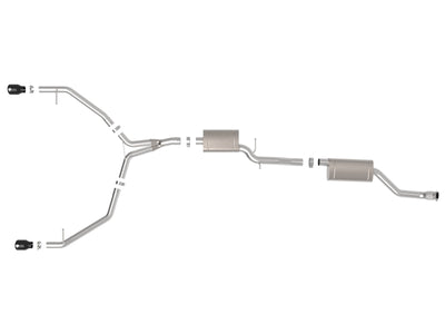 aFe MACH Force-Xp 13-16 Audi Allroad L4 SS Cat-Back Exhaust w/Black Tips