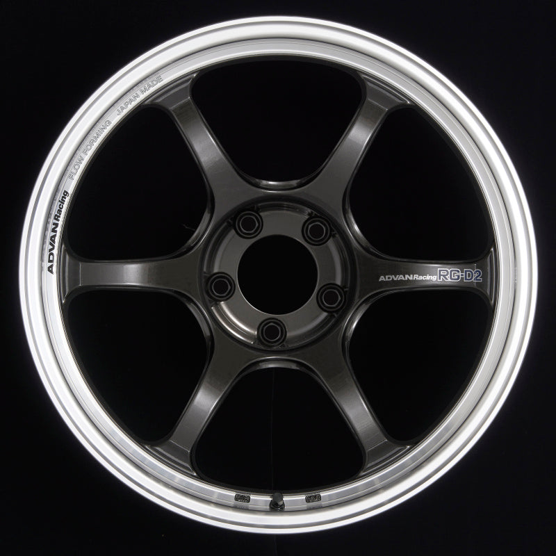 Advan RG-D2 18x10.0 +35 5x114.3 Machining and Black Gunmetallic Wheel