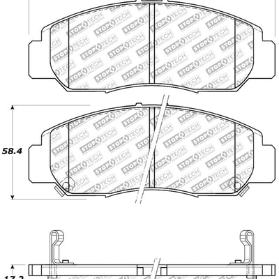 StopTech Street Select Brake Pads - Front