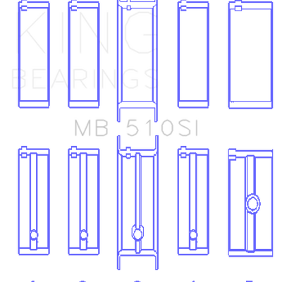 King Engine Bearings Chrysler 360 Main Bearing Set