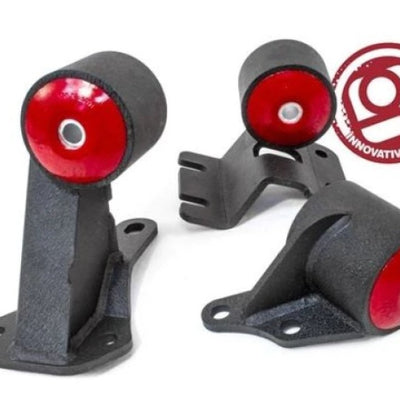 Innovative 90-93 Integra B-Series Black Steel Mounts 75A Bushings (Auto to Manual Cable)