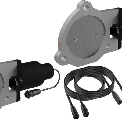 QTP 3.5in Bolt-On QTEC Dual Electric Cutout Valves - Pair