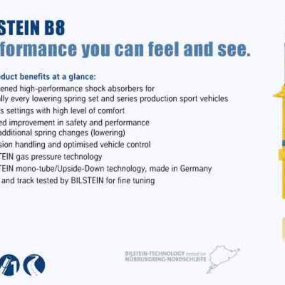 Bilstein B8 Performance Plus 12-16 Mercedes-Benz SLK55 AMG (w/o Dynamic Susp) Front Strut Assembly