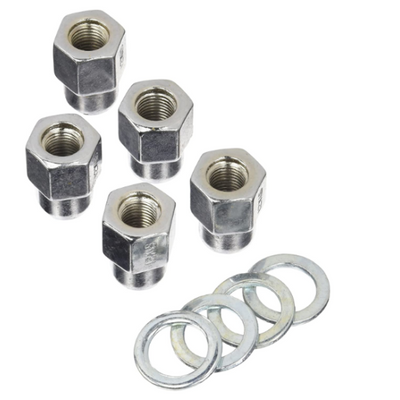 Weld Open End Lug Nuts w/Centered Washers 1/2in. RH - 5pk.