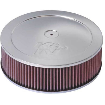 K&N Custom Round Filter 5-1/8in FLG / 11in Dia / 4-3/4in H w/VENT