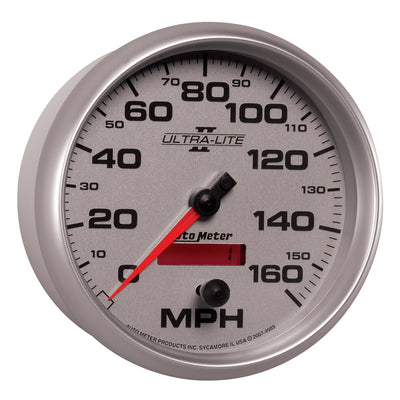 Autometer Ultra-Lite II 5 Inch 160 MPH FSE Programmable Speedometer
