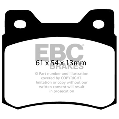 EBC 84-86 Mercedes-Benz 190/190E 2.3 Greenstuff Rear Brake Pads