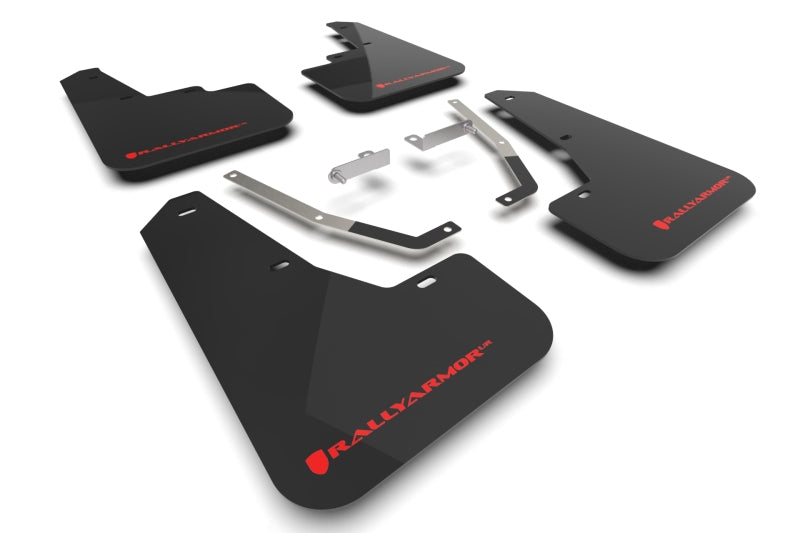 Rally Armor 24-26 Subaru Crosstrek Black UR Mud Flap Red Logo