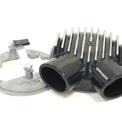 K&N Universal Plenum 6.875in L x 5.75in Outer Dia - Black - Weber DGV Carburetor