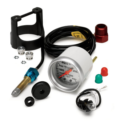 Autometer Ultra-Lite 52mm 140-280 Deg F Mechanical Water Temp Gauge - White