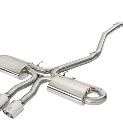 aFe Takeda 3in 304 SS Cat-Back Exhaust System w/Polished Tips 2017+ Honda Civic Si (4dr) I4 1.5L (t)