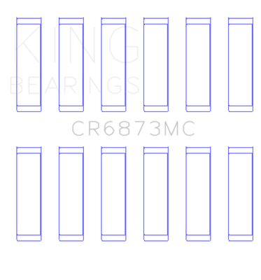 King Engine Bearings Toyota 2Gr-FE/ 3GR-FE Polymer Coated (Size 0.05) Connecting Rod Bearing Set