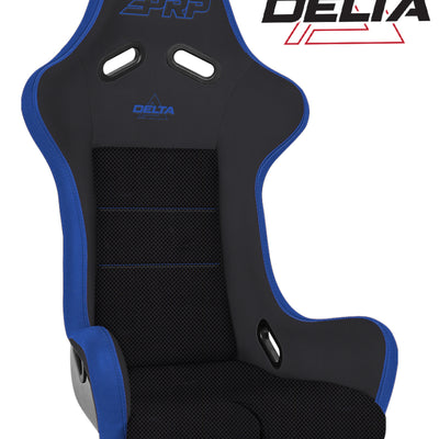 PRP Delta Composite Seat- Black/Blue (PRP Blue Outline/Delta Blue- Blue Stitching/201-263-201-V)