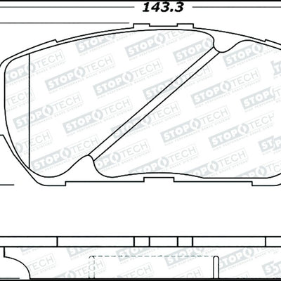 StopTech Street Select Brake Pads - Front