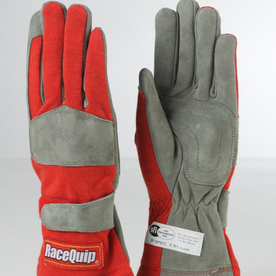 RaceQuip Red 1-Layer SFI-1 Glove - XL