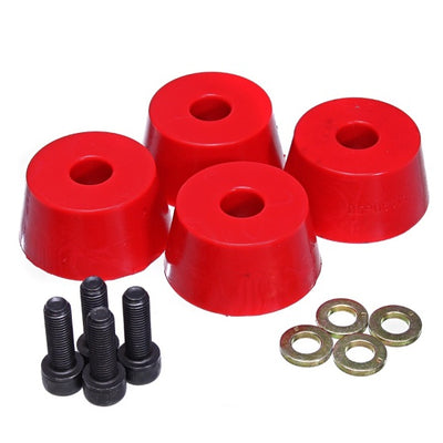 Energy Suspension 96-02 Toyota 4Runner Front Hyper Flex Red Bump Stop Set