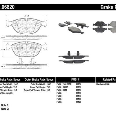 StopTech Performance Brake Pads