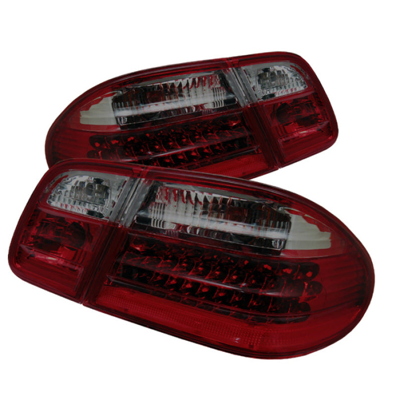 xTune Mercedes Benz W210 E-Class 96-02 LED Tail Lights Red Smoke ALT-CL-MBW210-LED-RSM