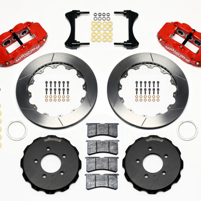 Wilwood Narrow Superlite 6R Front Hat Kit 12.88in Red 2006-Up Civic / CRZ