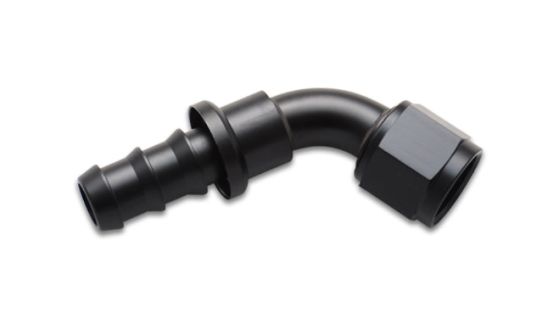 Vibrant Push-On 60 Degree Hose End Elbow Fitting Size -8AN