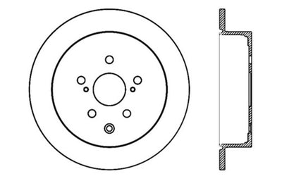 StopTech Sport Drilled & Slotted Rotor - Rear Left