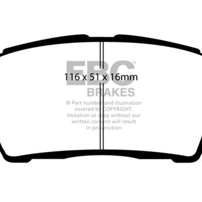 EBC 11-15 Scion IQ 1.3 Greenstuff Front Brake Pads