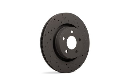 Hawk Talon 2007 BMW X5 4.8i Drilled and Slotted Rear Brake Rotor Set