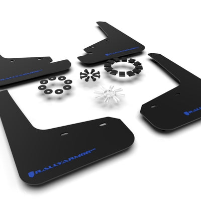 Rally Armor 20-26 Tesla Model Y, Juniper Y Black UR Mud Flap w/Blue Logo