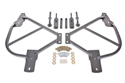 BMR 10-15 5th Gen Camaro Bolt-On Subframe Connectors - Black Hammertone