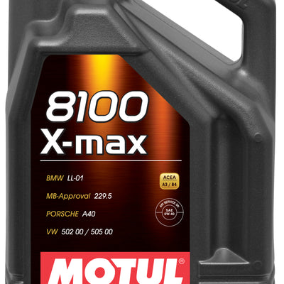 Motul 5L Synthetic Engine Oil 8100 0W40 X-MAX - Porsche A40