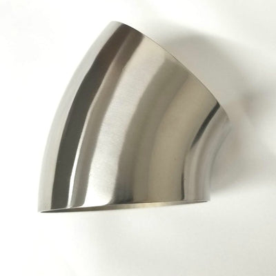 Ticon Industries 2.50in Diameter 45 Degree 1.2D/3in CLR 1mm/.039in Wall Thickness Titanium Elbow