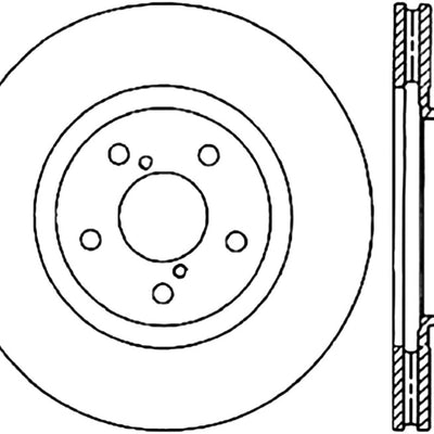StopTech Power Slot 09-10 Subaru Impreza CRYO Front Left Slotted Rotor