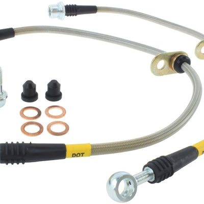 StopTech 08-10 Toyota Land Cruiser Front Stainless Steel Brake Line Kit