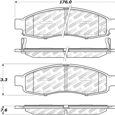 StopTech Street Select Brake Pads - Rear