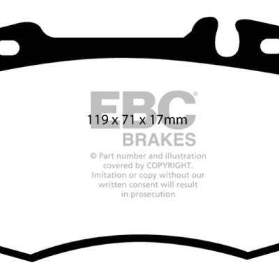 EBC 04 Mercedes-Benz C230 (W203) 2.5 Sport Sedan Greenstuff Front Brake Pads