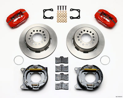 Wilwood Forged Dynalite P/S Park Brake Kit Red Chevy 12 Bolt-Spec 3.15in Bearing Staggered mt