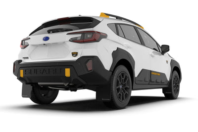 Rally Armor 24-25 Subaru Crosstrek (Wilderness Only) Black UR Mud Flap W/Grey Logo-No Drilling Req