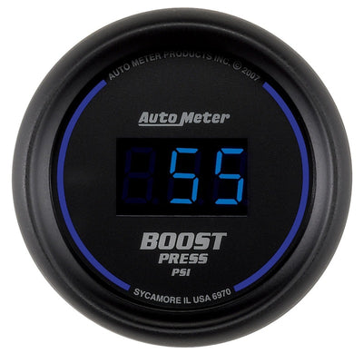 Autometer Cobalt Digital 52mm Digital 5-60 PSI Boost Gauge