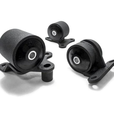 Innovative 90-93 Accord F-Series Black Steel Mounts 75A Bushings