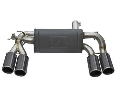 aFe MACHForce XP 3in - 2 1/2in Axle Back 304SS Exhaust w/ Carbon Fiber Tips 16-17 BMW M2 (f87)