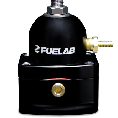 Fuelab 515 EFI Adjustable FPR 25-90 PSI (2) -10AN In (1) -6AN Return - Black