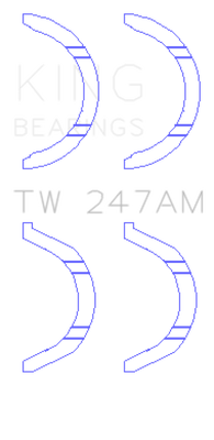 King Engine Bearings Mitsubishi 6G71/6G72/6G72T/6G73 V6/Hyundai G6AV V6 Thrust Washer Set