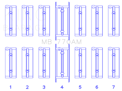 King Engine Bearings BMW M30B35/25/28/32/33/35 Performance Main Bearing Set