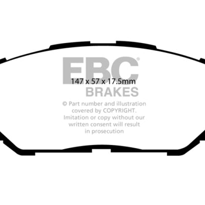 EBC 09-10 Pontiac Vibe 2.4 2WD Ultimax2 Front Brake Pads